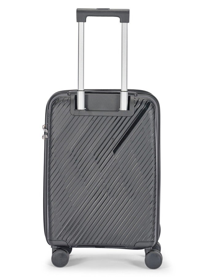 LIMRA Travel Bags Premium 20-Inch Polypropylene (PP) Hard Shell Carry-On Luggage Ultra-Lightweight Travel Suitcase with 360° Spinner Wheels and TSA Lock –Dark Grey Color - Image 3